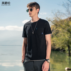 Футболка мужская 英袈 舒适棉休闲诖绦淠蠺恤娉绷餍奚黼袖上衣蛟继逍 Enjeolon