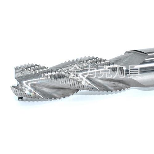 钨钢铣刀铝用粗皮刀55度合金波刃刀波纹刀3刃开粗刀木锁孔刀16mm - 图2