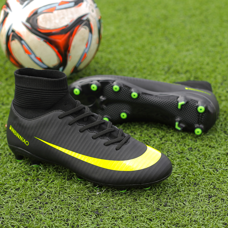 Adults Men's sport outdoor football boots soccer shoes ag - 图0