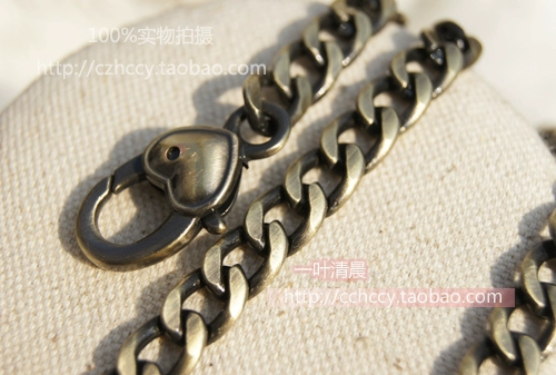 Сумка DIY с цепной корейской версией 7 мм шириной маленькая цепная цепь древняя широкая цепочка ювелирных аксессуаров [с любовной пряжкой]