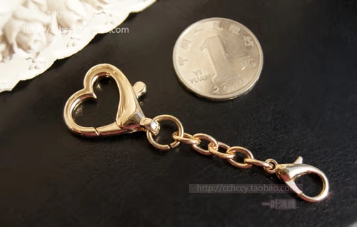 Золотая сумка, аксессуар для сумки, металлическая подвеска, аксессуары в виде сердечка, DIY