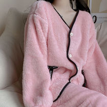 2023 Winter new Korean version of cute sweet and beautiful student thickened warm yoga suit