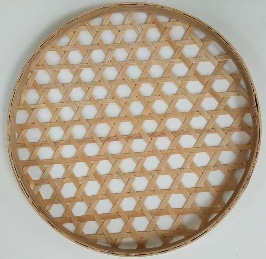 竹编竹制品竹匾茶叶有孔竹筛子竹簸箕手工绘画装饰扁晾晒竹筐_虎窝淘