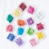 Аксессуал для волос домашних животных BB Clip 2 см мини -маленький квадратный йоркшамкс злуя собака раскрашенные в волосы клип