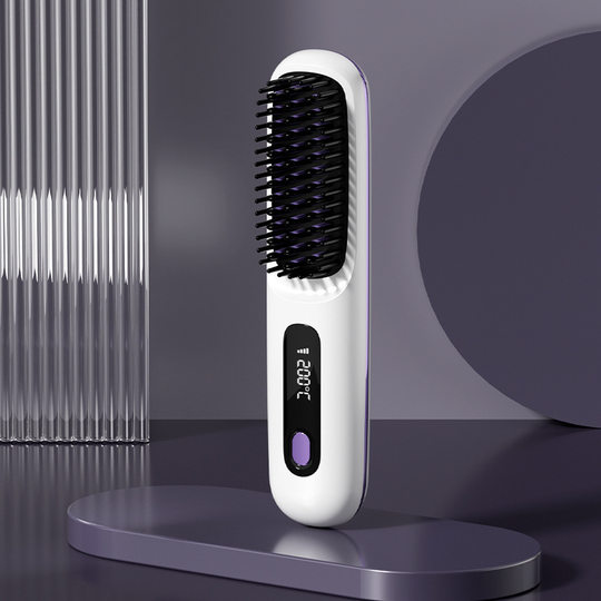 Hair straightening comb cross-border wireless hair straightening comb negative ion