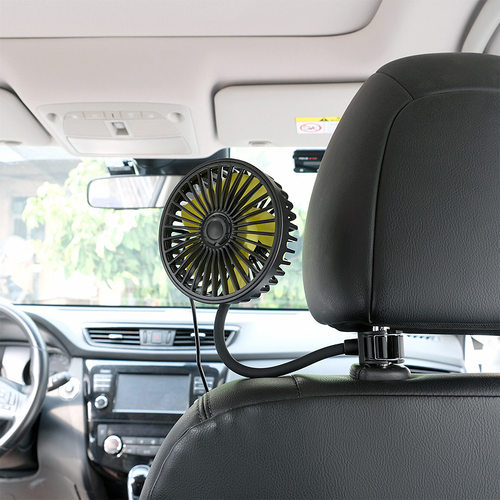 车载电风扇usb强风24v大货车12v 制冷大风力降温汽车用后座小风扇 - 图2
