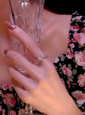 新款可爱粉色系爱心饰品套装戒指耳钉项链女小众设计甜美女生礼物