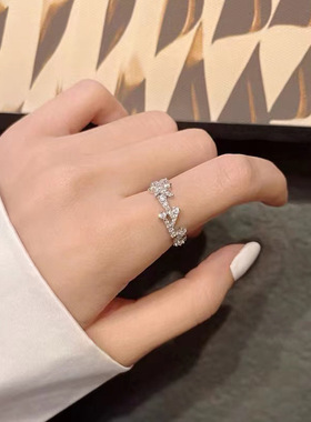 小众ins风戒指女不规则高级设计感气质百搭轻奢个性时尚情侣对戒