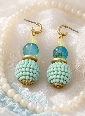 原创醋酸亚克力圈圈天鹅耳钉