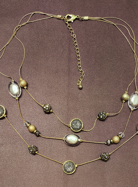 欧美夸张金属个性长款大吊坠项链