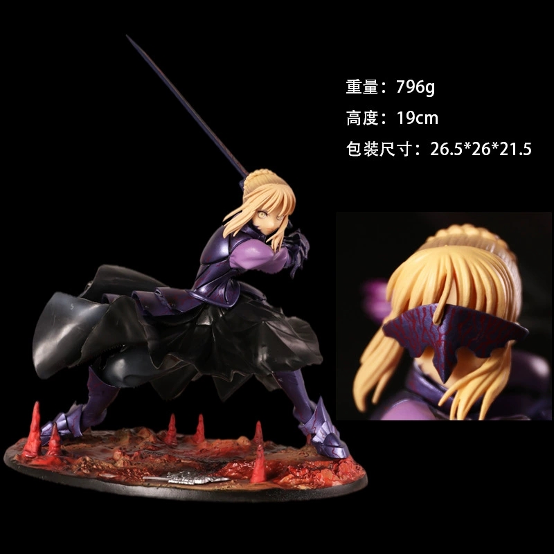 命运之夜黑saber阿尔托莉雅黑塞巴GK手办动漫美少女模型雕像摆件 - 图1