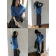 HEYMRS Tencel Wool Velvet V-neck Sweater Knitted Warm Pullover Top Lazy Style Loose Versatile Sweater