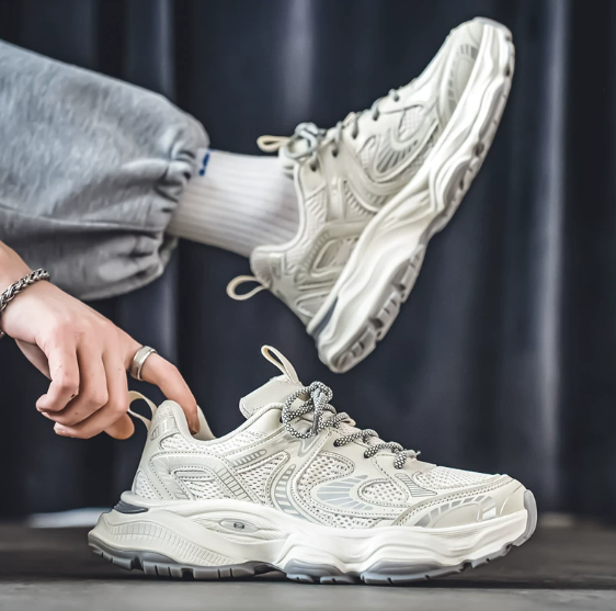 港风老爹鞋男款秋季潮牌感青少年网面休闲百搭厚底增高运动鞋,淘宝优惠券,粉丝福利购,淘宝优惠卷