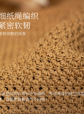 FANCET凡饰草帽女夏出游度假遮阳