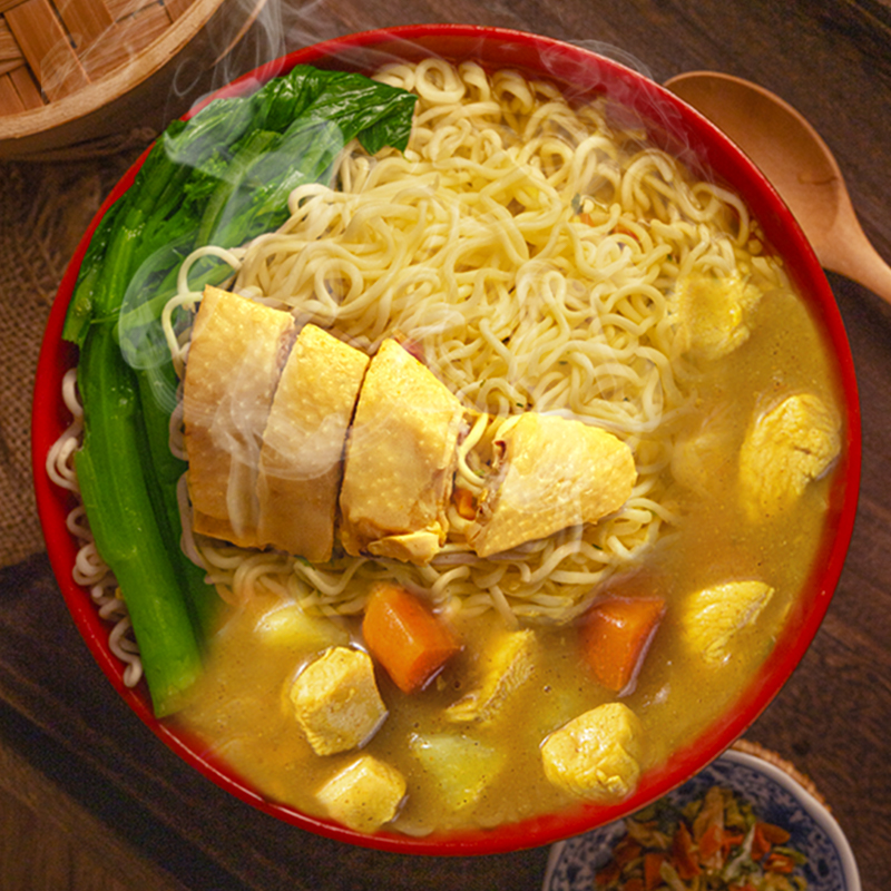 四洲川锅面鸡皇面方便面紫菜汤面袋装冲泡免煮速食解馋充饥12小包