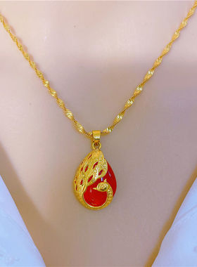 金色复古项链时尚戴多美