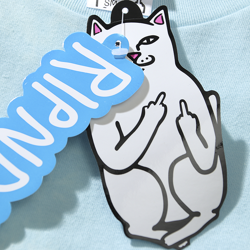 美国潮牌RIPNDIP 贱猫短袖T恤 扎染 HEAVEN AND HELL 男女情侣款 - 图2