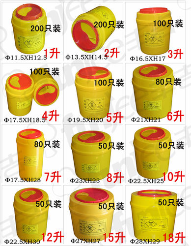 丰吉品牌加厚塑料圆形收纳桶方形利器盒垃圾桶123456780L厂家直销 - 图1