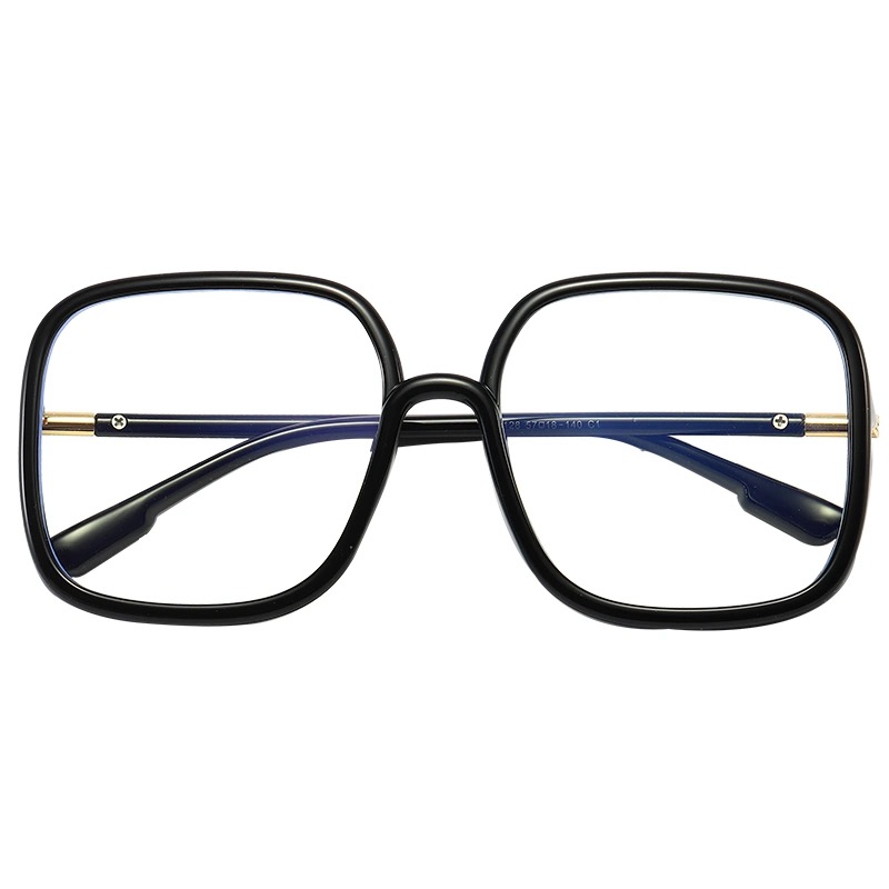 韩版超大框方形显瘦平光镜 复古可配近视眼镜框ins网红女素颜眼镜,淘宝优惠券,粉丝福利购,淘宝优惠卷