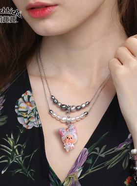 甜美风儿童礼物锁骨链