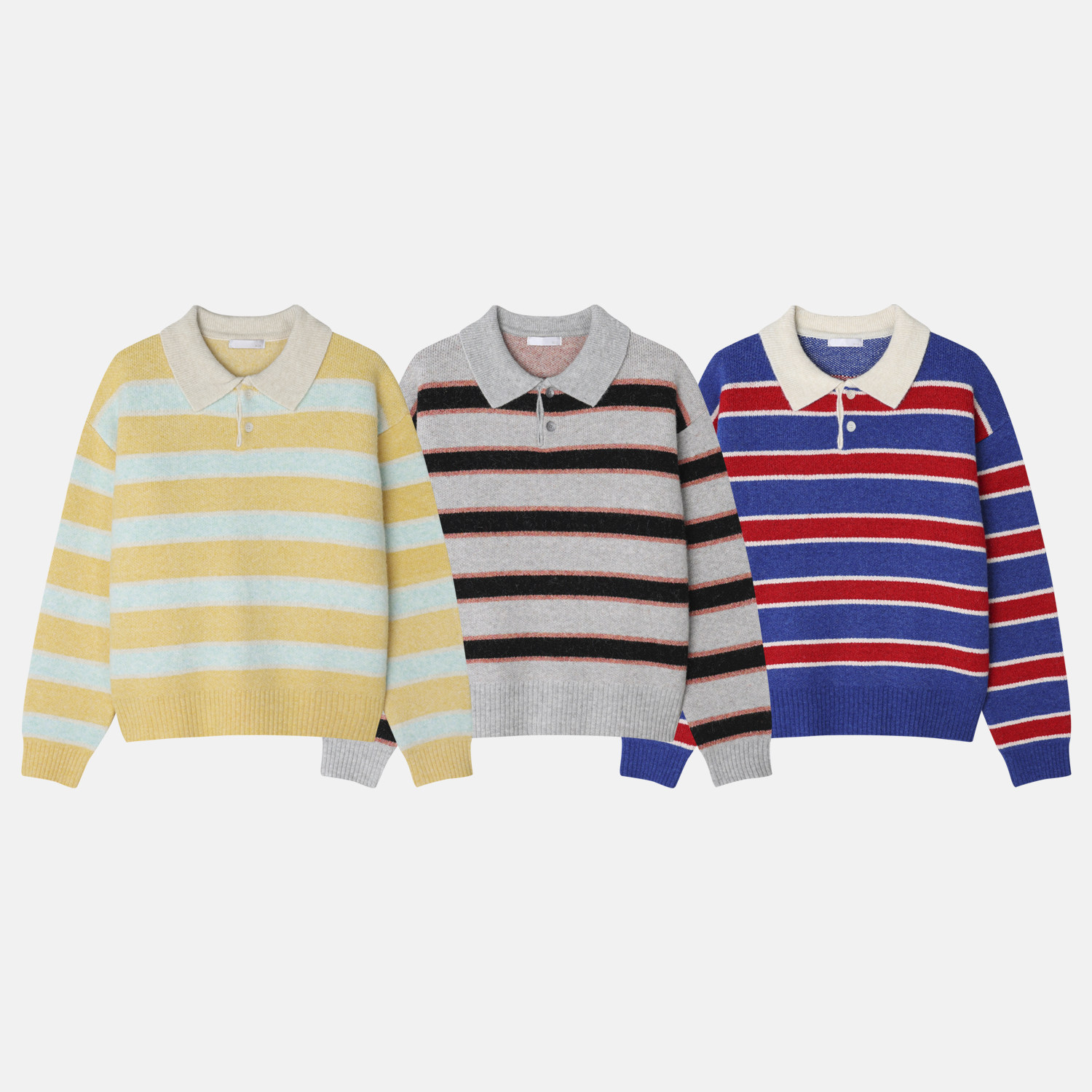 韩国代购直播男女福利秒杀run重工羊毛条纹短款设计师针织衫毛衣,淘宝优惠券,粉丝福利购,淘宝优惠卷