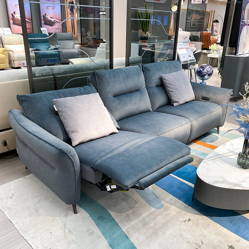 芝华仕头等舱11581沙发猫抓绒零0靠墙电动科技布艺多功能芝华士 - 图1