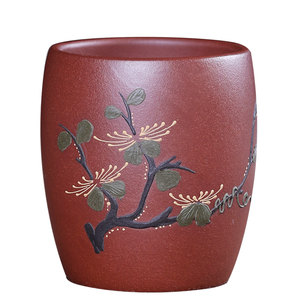 宜兴原矿紫砂杯梅兰竹菊纯手工紫砂茶具茶杯功夫配件主人杯品茗杯