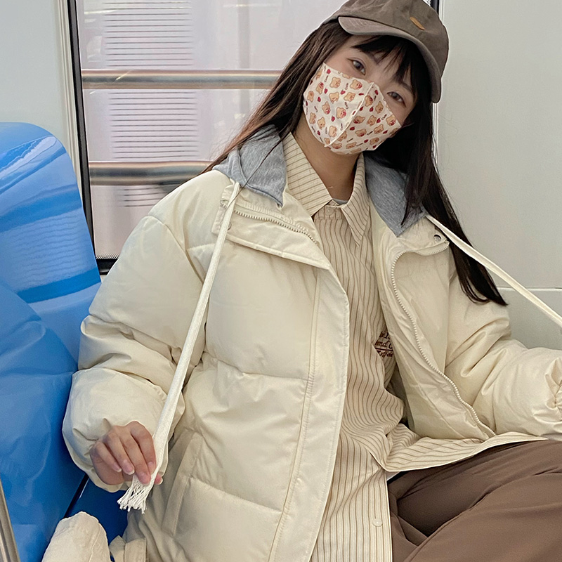 冬季加厚保暖短款棉衣棉服女2023年韩版ins学生宽松面包服外套