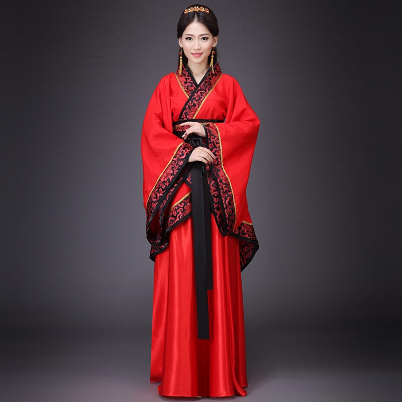 水晶伊人十七坊服饰旗舰店新款古装中式汉式婚礼服红色新娘新郎结婚服喜服汉服唐朝汉朝男女1