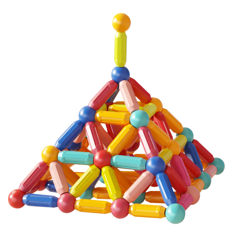 淘嘟嘟磁力棒儿童磁铁片拼装6积木 淘嘟嘟母婴建构/拼插积木