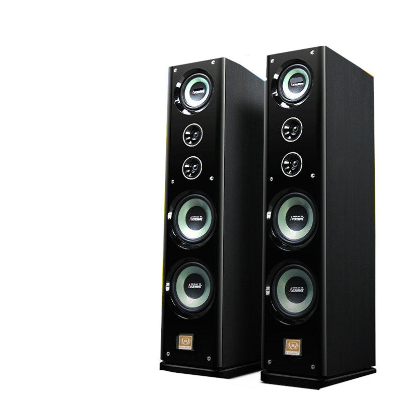 双8寸标威高中低三分频书架hifi落地木质无源落地式家用音响音箱