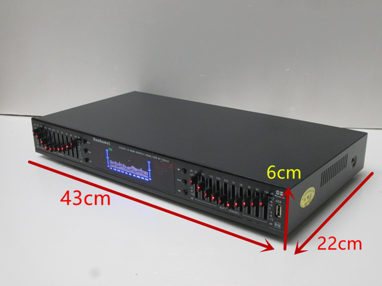 20段插U盘带摇控内置蓝牙立体声高中低音调节hifi发烧家用EQ均衡 - 图2