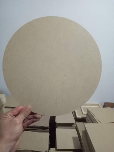 圆形粘土板密度板奥松板手工制作材料粘贴板黏土板圆形画板白胚 - 图2