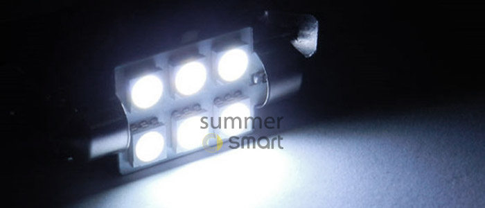 适用于09-14款Smart汽车 车身改装配件 斯玛特专车专用LED牌照灯 - 图2