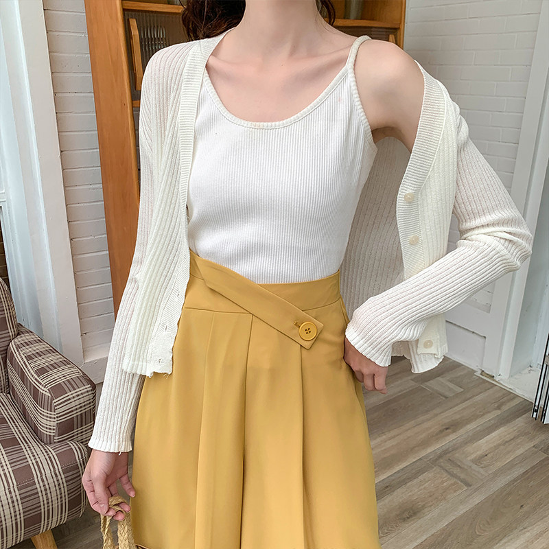 毛菇小象七分阔腿裤女2020夏休闲裤 毛菇小象休闲裤