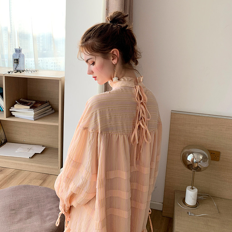 毛菇小象2020夏季新白色气质连衣裙 毛菇小象连衣裙