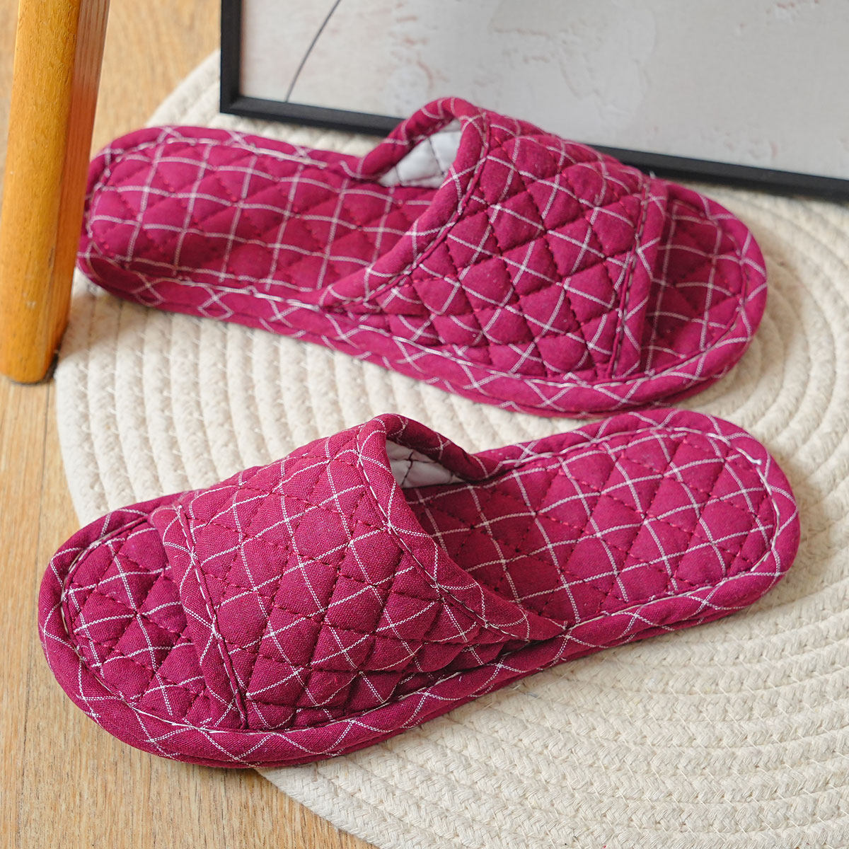 亚麻棉麻拖鞋家用室内夏四季无声静音家居地板布艺布底布拖鞋秋冬,淘宝优惠券,粉丝福利购,淘宝优惠卷