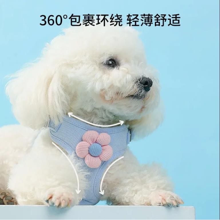 雪纳瑞专用背心式狗狗牵引绳小型犬胸背带宠物幼犬遛狗绳小狗链子 - 图2