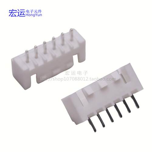 XHB2.54mm带扣直针 单排带勾 插件 XHB-2A 3P6P8P10P12P16P 插座 - 图2