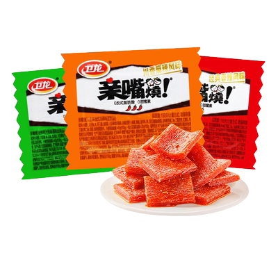 卫龙小面筋30包 儿时怀旧解馋魔芋爽亲嘴烧大面筋办公休闲零食tk