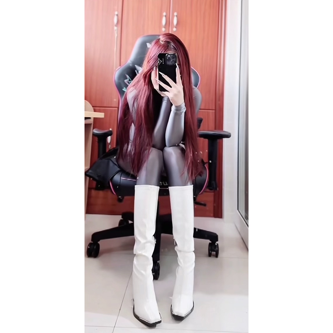 大码180斤瑜伽连体衣亮滑五指弹力紧身衣CD男娘cos打底衣男女同款,淘宝优惠券,粉丝福利购,淘宝优惠卷