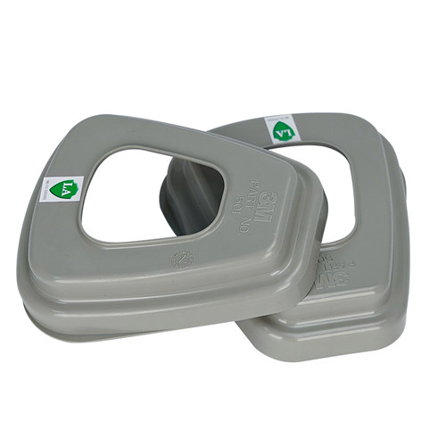 3M 501滤棉盖固定5N11滤棉盖子6200滤毒盒7502罩6800面具可使用 - 图0