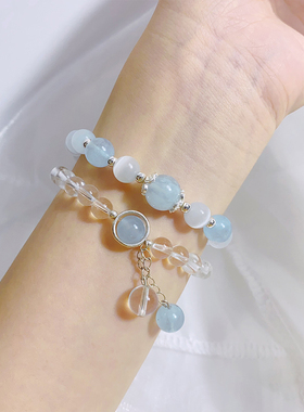 转运闺蜜水逆退散纯银手链ins