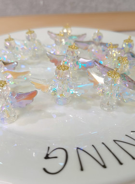 手工作制水晶天使项链手链吊坠