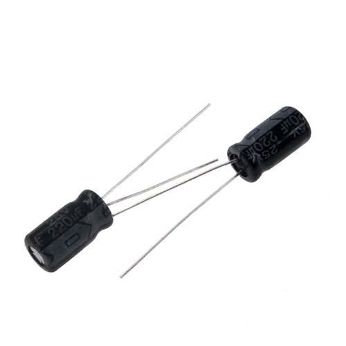 100只 电解电容 25V 220UF 25V220UF 6*11MM - 图2