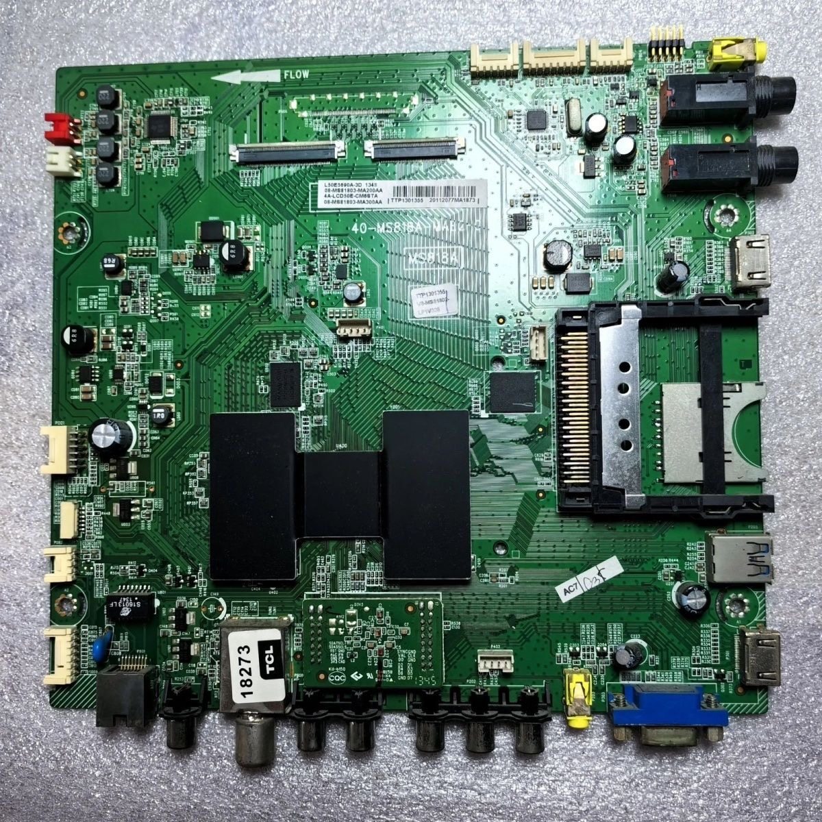 TCL原装L50E5690A-3D主板40-MS818A-MAE2HG屏V500DK1-LS1双屏线 - 图3