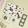 Bathroom floor mat hard diatom mud absorbent mat bathroom door non-slip foot mat diatomaceous earth semi-circle bathroom carpet