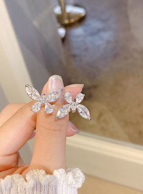 轻奢浪漫微镶锆石超闪开口戒指