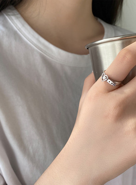 皮带扣ins潮风小众设计开口戒指