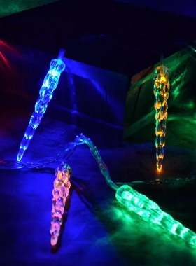 跨境灯串 LED冰锥灯串 冰柱冰条冰雕彩灯串灯满天星圣诞节 春节灯